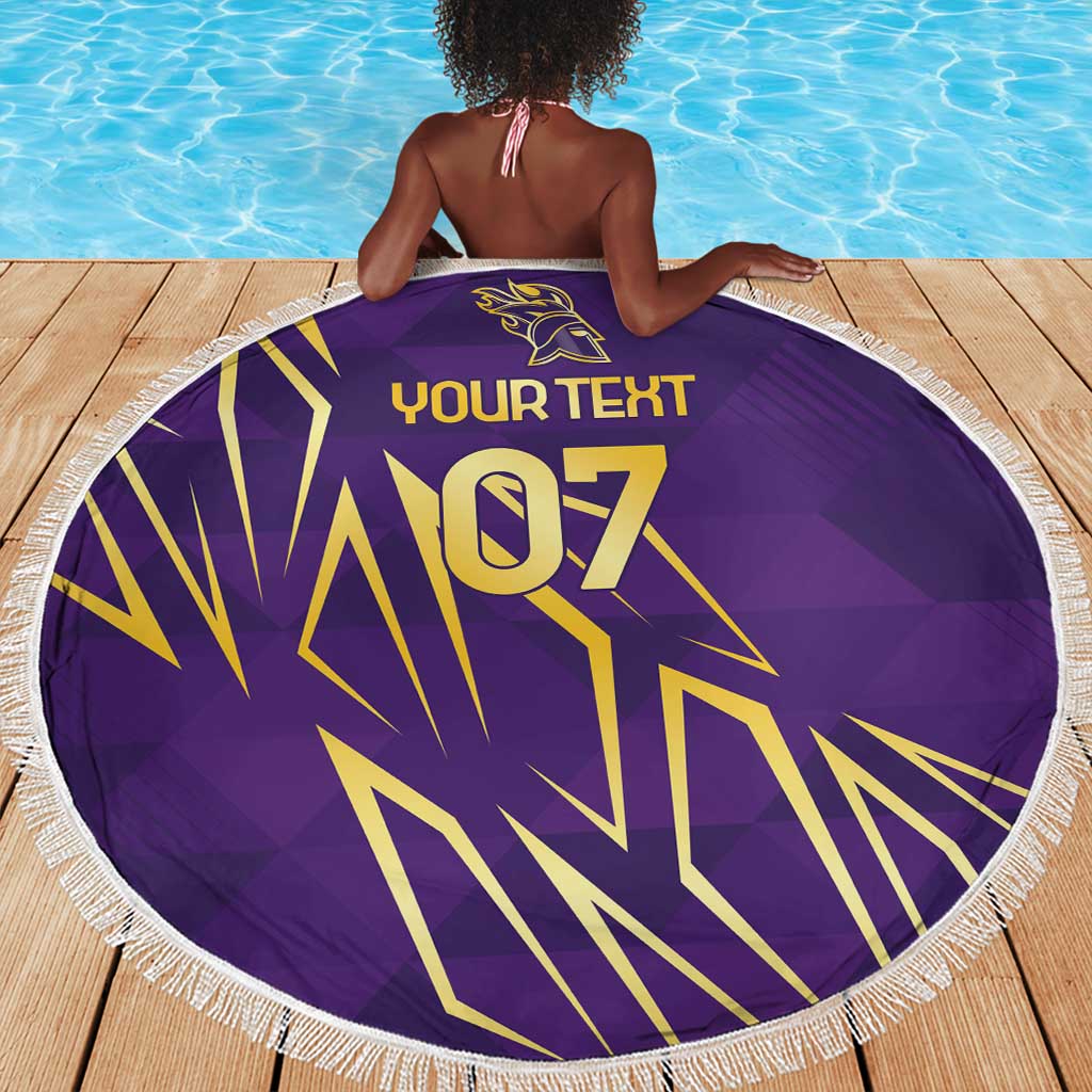 Afro-Trinbago Cricket Custom Beach Blanket TKR Quadruple Champion - African Pride