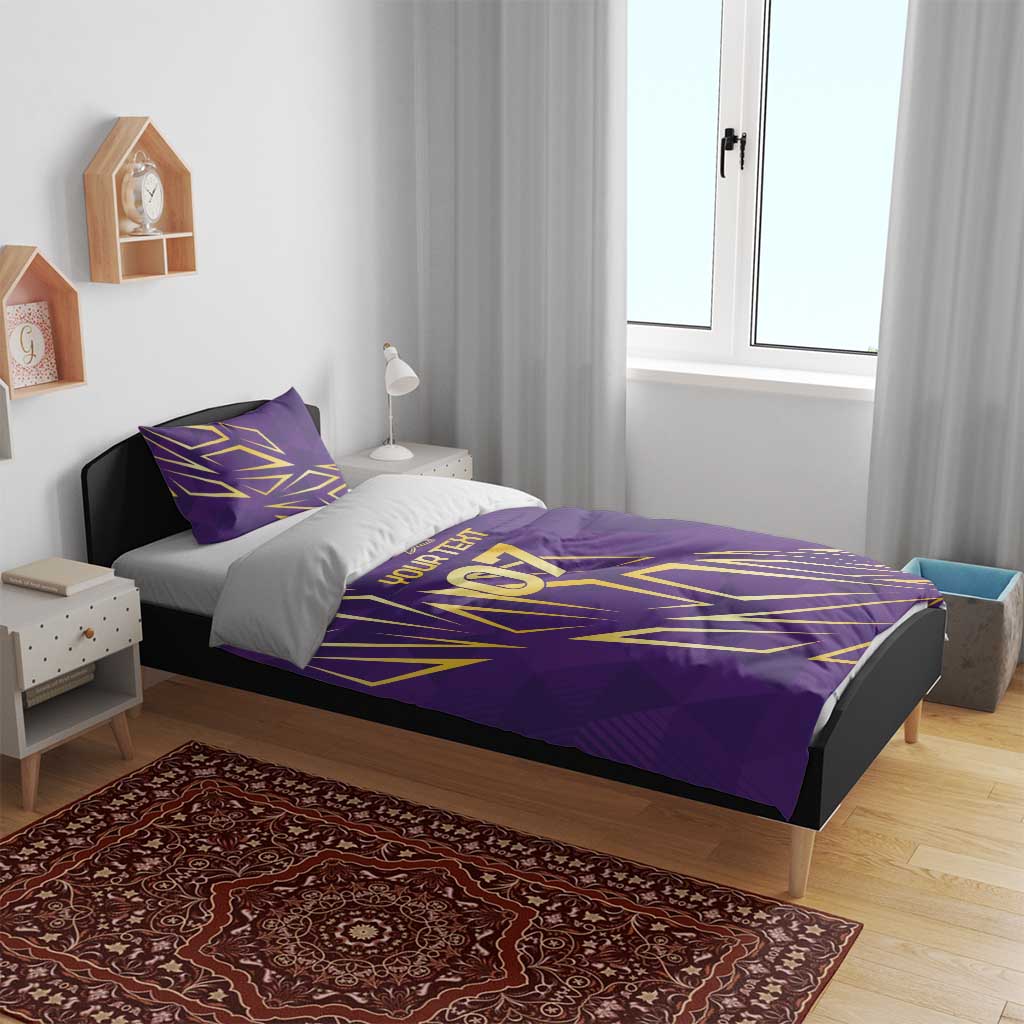 Afro-Trinbago Cricket Custom Bedding Set TKR Quadruple Champion - African Pride