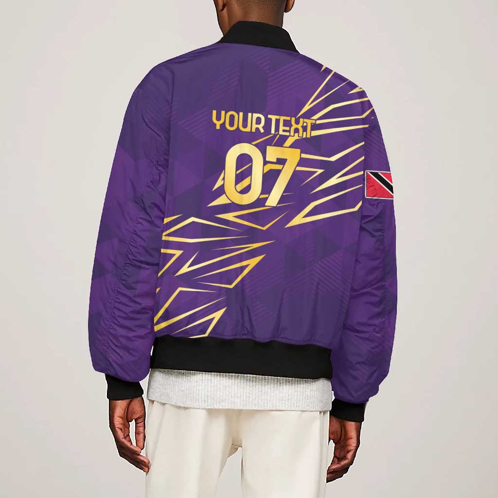 Afro-Trinbago Cricket Custom Bomber Jacket TKR Quadruple Champion - African Pride