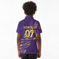 Afro-Trinbago Cricket Custom Kid Polo Shirt TKR Quadruple Champion - African Pride