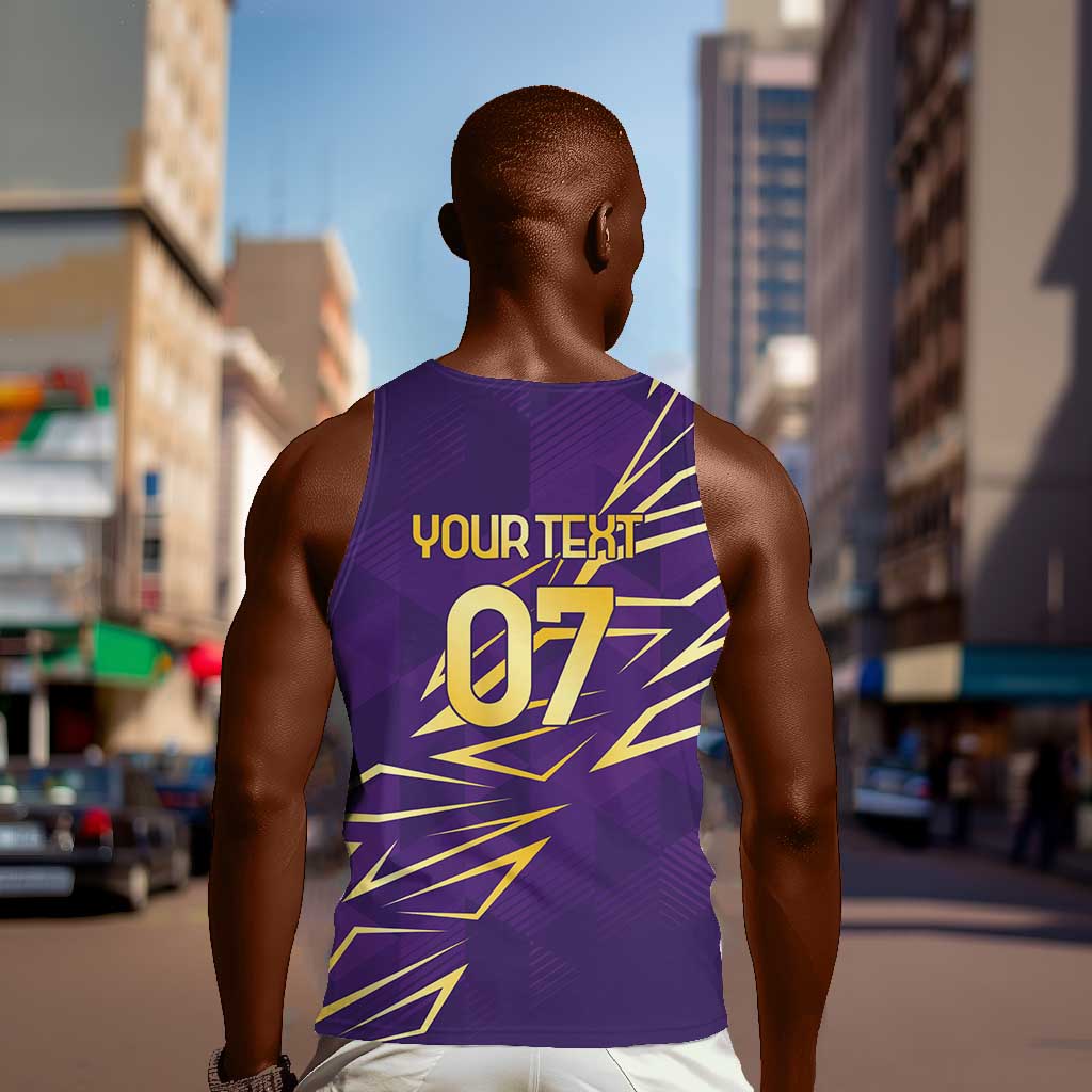 Afro-Trinbago Cricket Custom Men Tank Top TKR Quadruple Champion - African Pride