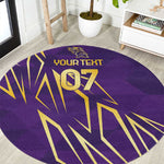 Afro-Trinbago Cricket Custom Round Carpet TKR Quadruple Champion - African Pride