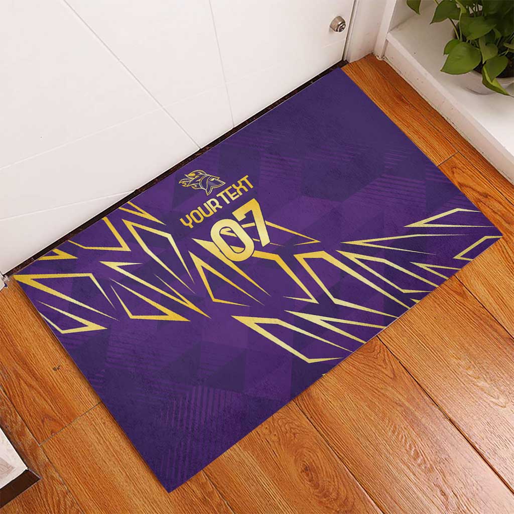 Afro-Trinbago Cricket Custom Rubber Doormat TKR Quadruple Champion - African Pride