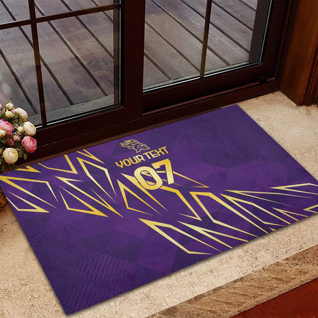 Afro-Trinbago Cricket Custom Rubber Doormat TKR Quadruple Champion - African Pride