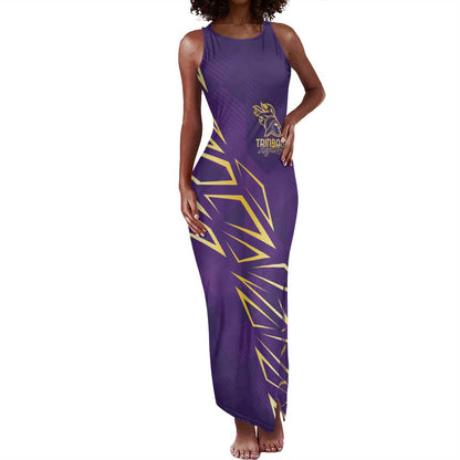 Afro-Trinbago Cricket Custom Tank Maxi Dress TKR Quadruple Champion - African Pride