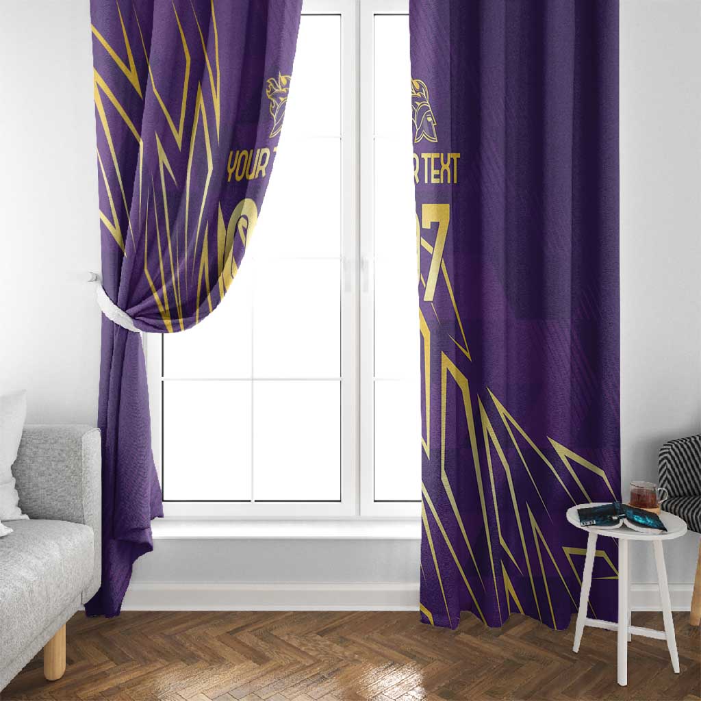 Afro-Trinbago Cricket Custom Window Curtain TKR Quadruple Champion - African Pride