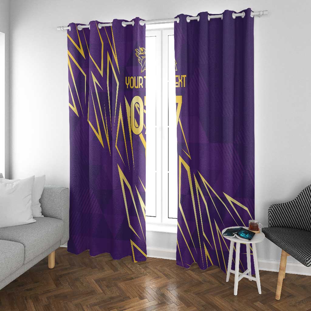 Afro-Trinbago Cricket Custom Window Curtain TKR Quadruple Champion - African Pride