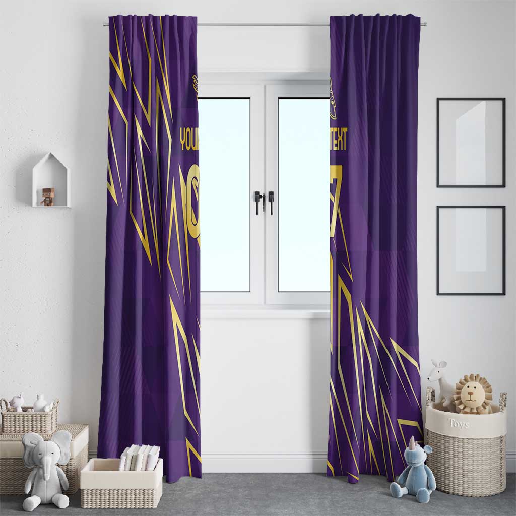 Afro-Trinbago Cricket Custom Window Curtain TKR Quadruple Champion - African Pride