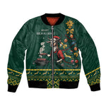 Personalised South Africa Bomber Jacket Springbok Christmas Braai