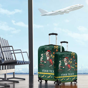 Personalised South Africa Luggage Cover Springbok Christmas Braai