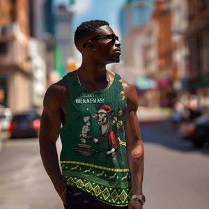 Personalised South Africa Men Tank Top Springbok Christmas Braai