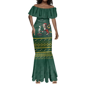 Personalised South Africa Mermaid Dress Springbok Christmas Braai