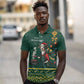 Personalised South Africa Polo Shirt Springbok Christmas Braai