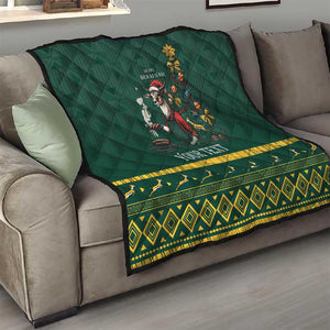 Personalised South Africa Quilt Springbok Christmas Braai