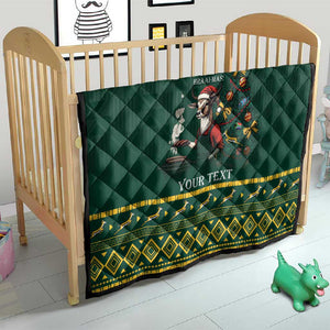 Personalised South Africa Quilt Springbok Christmas Braai