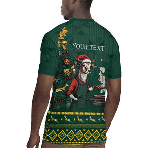 Personalised South Africa Rugby Jersey Springbok Christmas Braai