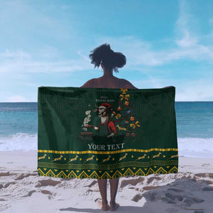 Personalised South Africa Sarong Springbok Christmas Braai