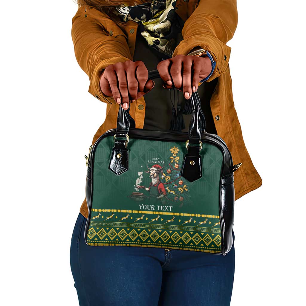 Personalised South Africa Shoulder Handbag Springbok Christmas Braai