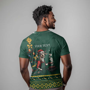 Personalised South Africa T shirt Springbok Christmas Braai