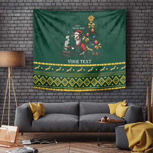 Personalised South Africa Tapestry Springbok Christmas Braai