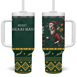 Personalised South Africa Tumbler With Handle Springbok Christmas Braai