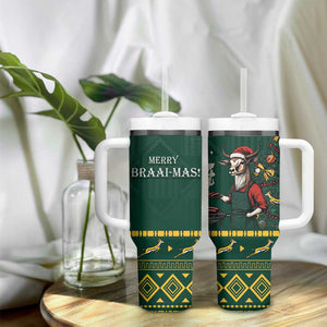 Personalised South Africa Tumbler With Handle Springbok Christmas Braai