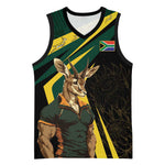 South Africa Bokke Personalised Basketball Jersey Mascot Dynamic LT7
