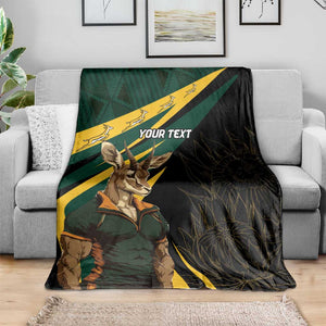 South Africa Bokke Personalised Blanket Mascot Dynamic