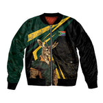 South Africa Bokke Personalised Bomber Jacket Mascot Dynamic