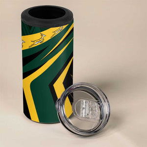 South Africa Bokke Personalised 4 in 1 Can Cooler Tumbler Mascot Dynamic