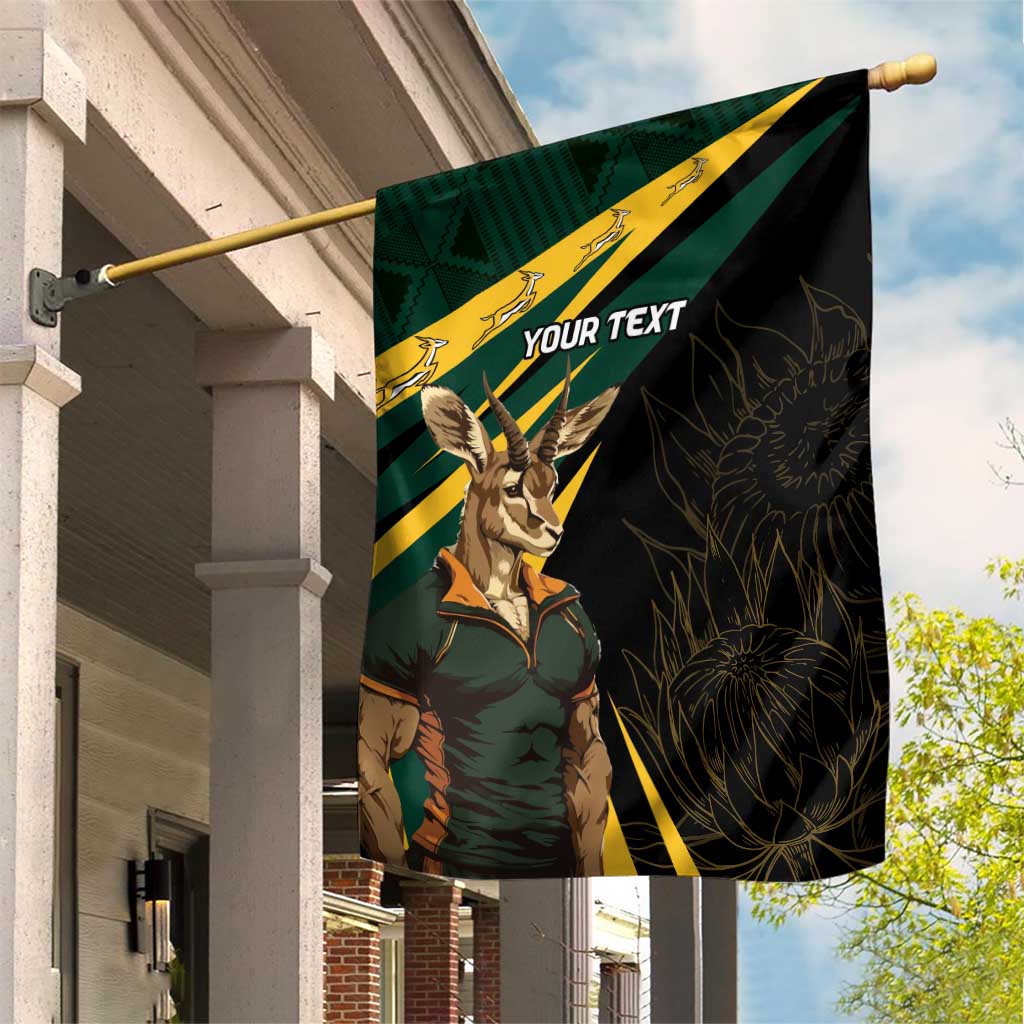 South Africa Bokke Personalised Garden Flag Mascot Dynamic