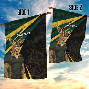 South Africa Bokke Personalised Garden Flag Mascot Dynamic