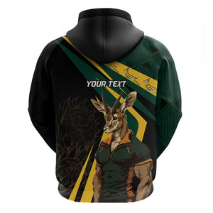 South Africa Bokke Personalised Hoodie Mascot Dynamic