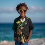 South Africa Bokke Personalised Kid Hawaiian Shirt Mascot Dynamic
