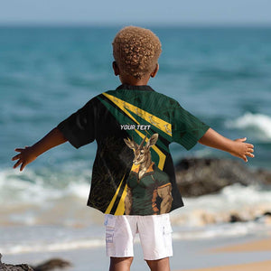 South Africa Bokke Personalised Kid Hawaiian Shirt Mascot Dynamic