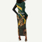 South Africa Bokke Personalised Long Sleeve Bodycon Dress Mascot Dynamic LT7