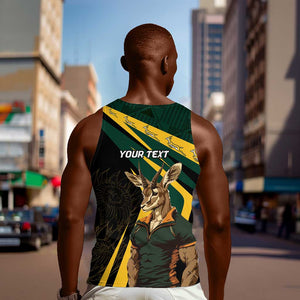 South Africa Bokke Personalised Men Tank Top Mascot Dynamic