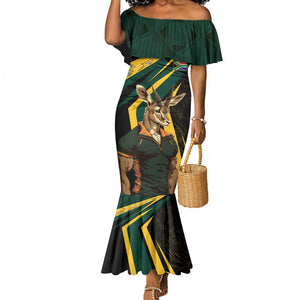 South Africa Bokke Personalised Mermaid Dress Mascot Dynamic