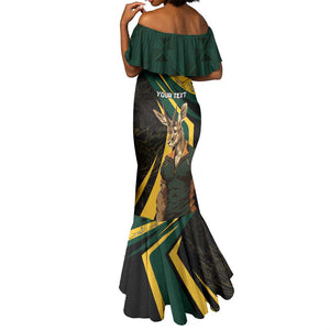 South Africa Bokke Personalised Mermaid Dress Mascot Dynamic