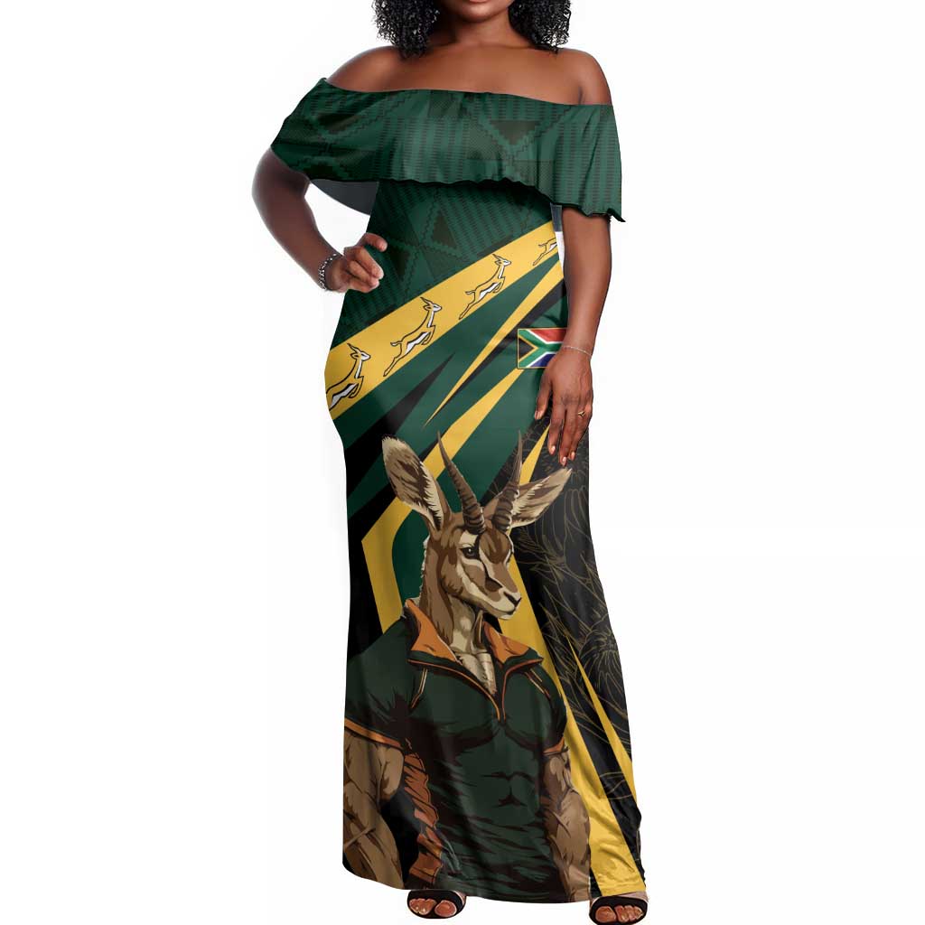 South Africa Bokke Personalised Off Shoulder Maxi Dress Mascot Dynamic