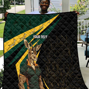 South Africa Bokke Personalised Quilt Mascot Dynamic