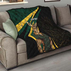 South Africa Bokke Personalised Quilt Mascot Dynamic