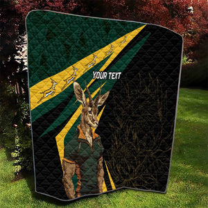 South Africa Bokke Personalised Quilt Mascot Dynamic