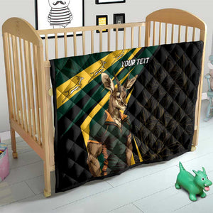 South Africa Bokke Personalised Quilt Mascot Dynamic