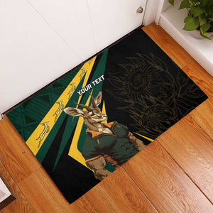 South Africa Bokke Personalised Rubber Doormat Mascot Dynamic