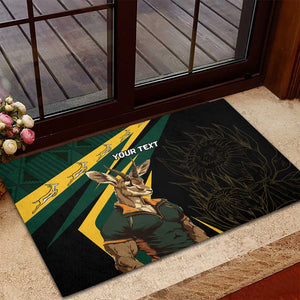 South Africa Bokke Personalised Rubber Doormat Mascot Dynamic