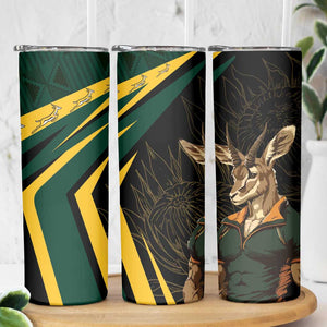 South Africa Bokke Personalised Skinny Tumbler Mascot Dynamic