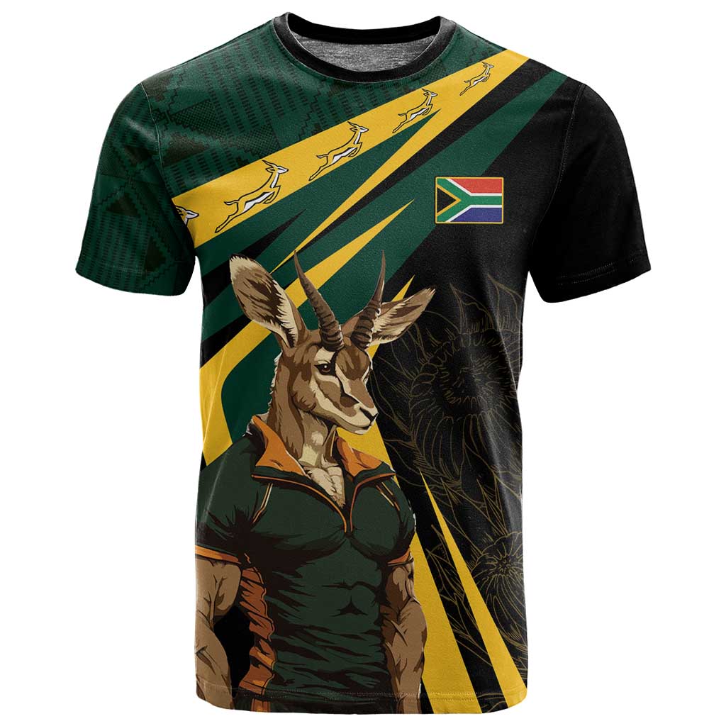 South Africa Bokke Personalised T shirt Mascot Dynamic