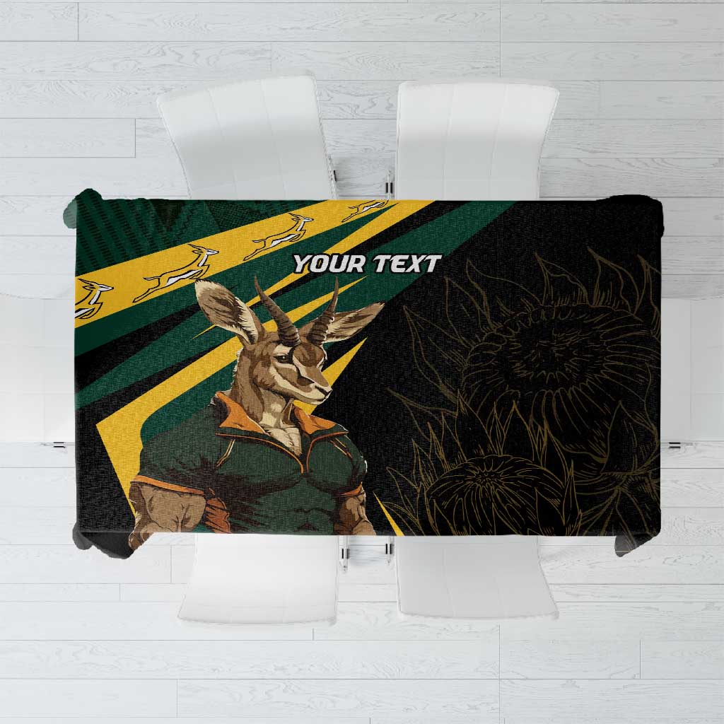 South Africa Bokke Personalised Tablecloth Mascot Dynamic