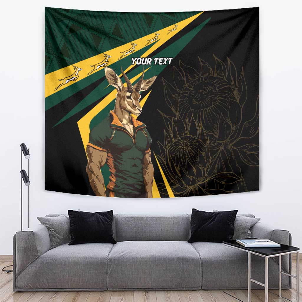 South Africa Bokke Personalised Tapestry Mascot Dynamic